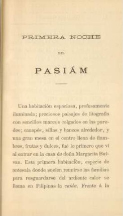 Primera noche del Pasiám