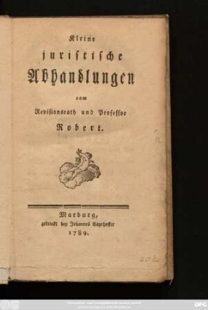 Kleine juristische Abhandlungen
