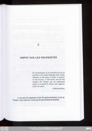 X Impot Sur Les Propriétés