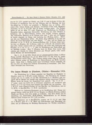 Die letzten Kämpfe in Flandern - Oktober bis November 1918