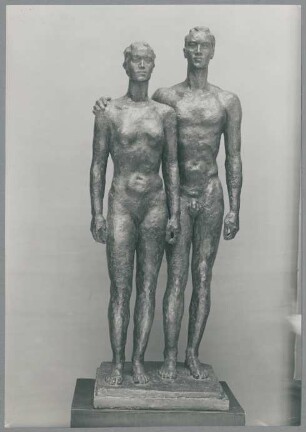 Entwurf Menschenpaar, 1936, Bronze