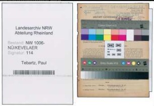 Entnazifizierung Paul Tebartz , geb. 28.06.1900 (Bauunternehmer)