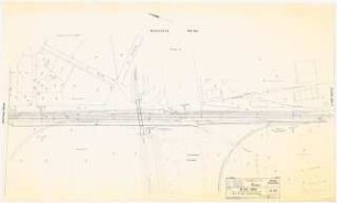 Zentraler Rangierbahnhof Hannover Schinkelwettbewerb 1962: Lageplan der Gleise Han-Wülfel 1:1000