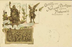 Gruss vom National-Denkmal auf dem Niederwald.