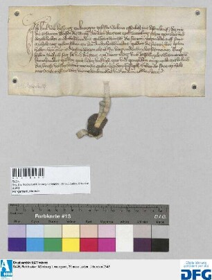 Karl von Hespurg czu Knetzgew gesessen quittiert der Stadt Nürnberg über 150 fl rhein.
