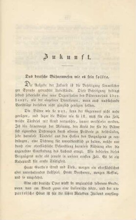 Das deutsche Bühnenwesen wie es sein sollte