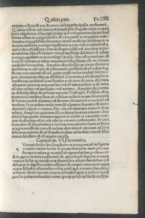 Capitulum. VI. De vomitu.