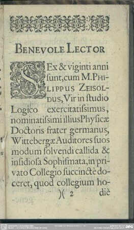 Benevole Lector