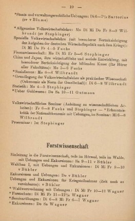 10, Forstwissenschaft