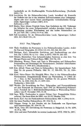 33.8.5 Post, Telegraphie