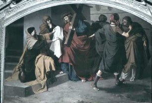 Veronika reicht Jesus das Schweißtuch