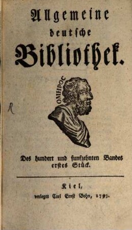 Allgemeine deutsche Bibliothek. 115. 1793