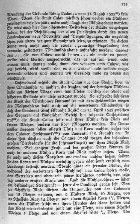 Calau. Textauszug, Mühlen in Calau