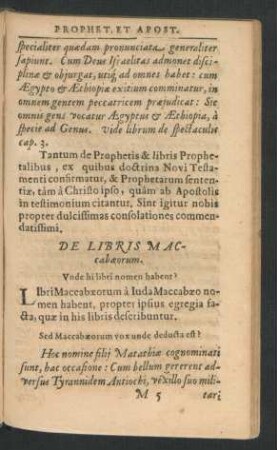 De Libris Maccabaeorum.