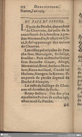 Du Pais Du Perche
