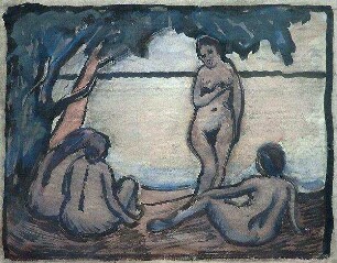 Vier Frauen am See