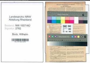 Entnazifizierung Wilhelm Bock , geb. 08.02.1897 (Industrieangestellter)