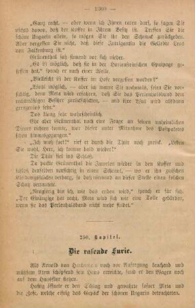 250. Kapitel. Die rasende Furie
