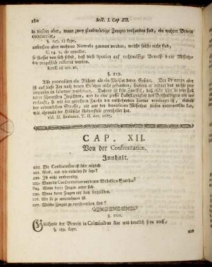 Cap. XII. Von der Confrontation.