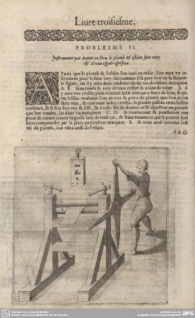 PROBLESME II. Instrument par lequel on fera le plomb & estain fort un y & d'une esgale espesseur.