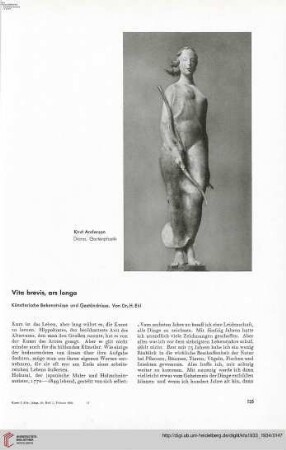 49: Vita brevis, ars longa : künstlerische Bekenntnisse und Geständnisse