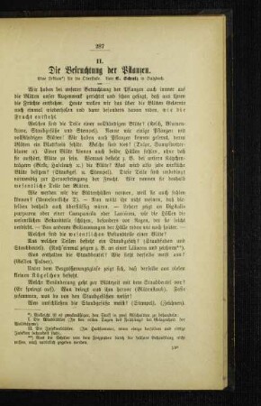 ¬Die¬ Befruchtung der Pflanzen : eine Lektion für die Oberstufe