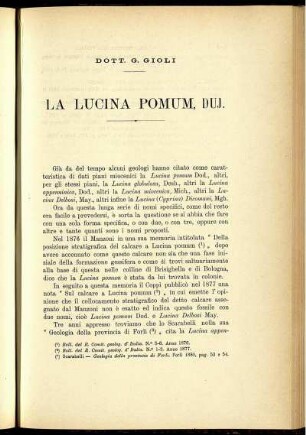 La Lucina Pomum, Duj.