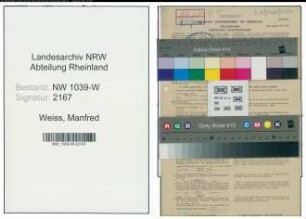 Entnazifizierung Manfred Weiss , geb. 04.01.1902 (Lehrer)