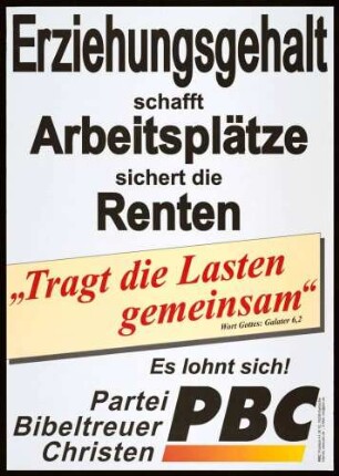 PBC, Bundestagswahl 2005