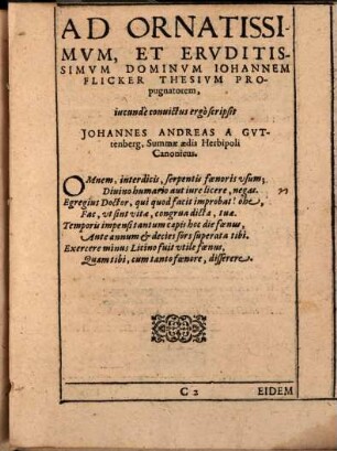 Conclusiones iuridicae ex utroque iure depromptae, de usuris, fructibus et mora