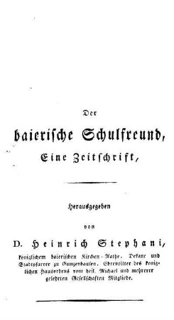 1820/21: Der baierische Schulfreund - 1820/21, 13/14