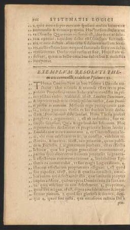 Exemplum Resoluti Thematis coniuncti, videlicet Psalmi CXI.