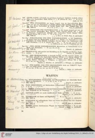 Waffen (Nr. 832-850)