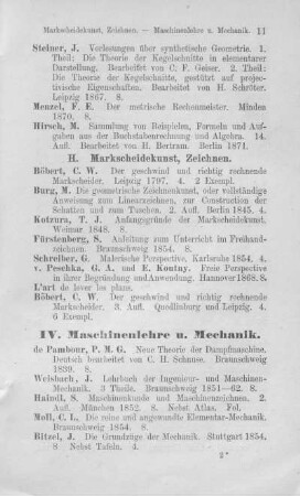 Maschinenlehre und Mechanik