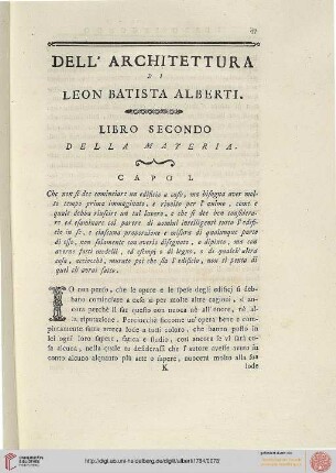 Libro secondo