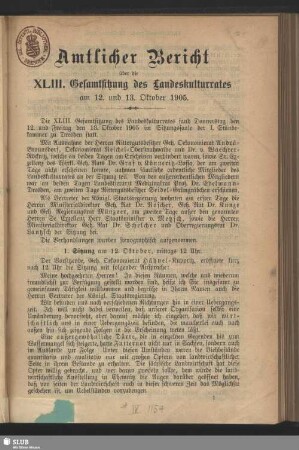 1. Sitzung am 12. Oktober