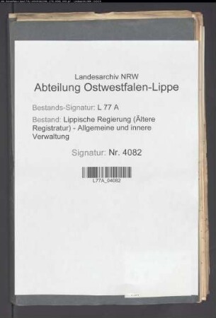 Gemeinheitsteilungen im Amt Schieder