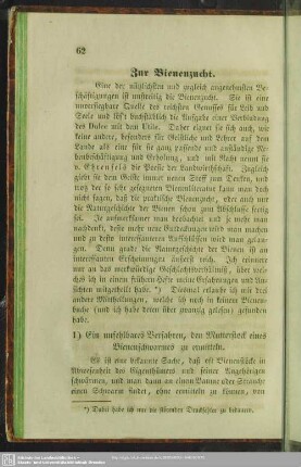 Zur Bienenzucht
