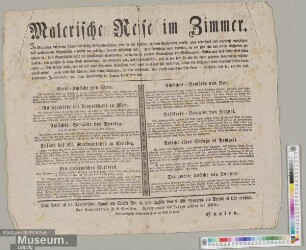 Malerische Reise im Zimmer