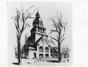 Johannesstift Berlin-Spandau Umbau Stiftskirche: Perspektivische Ansicht Apsis