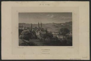 Ansicht von Plauen, Stahlstich, 1862 : Plauen : Abendseite / L. Rohbock delt.. L Oeder sculpt.. - Darmstadt : Lange , [1862]. - 1 Kunstbl. : Stahlst. ; 15 x 10 cm +++ Auch enth. in: Das Königreich Sachsen, Thüringen und Anhalt dargestellt in malerischen Original-Ansichten ihrer interessantesten Gegenden, Städte, Badeorte, Kirchen, Burgen und sonstigen ausgezeichneten Baudenkmäler alter und neuer Zeit