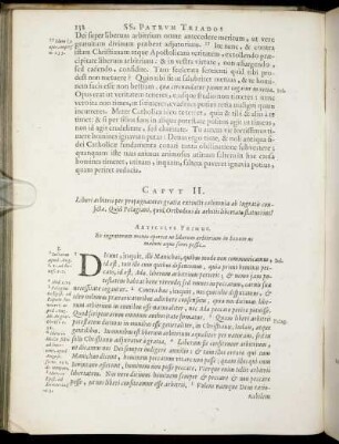 Caput II. Liberi arbitrii per propugnatores gratiæ extincti calumnia ab Ingratis conficta [...]