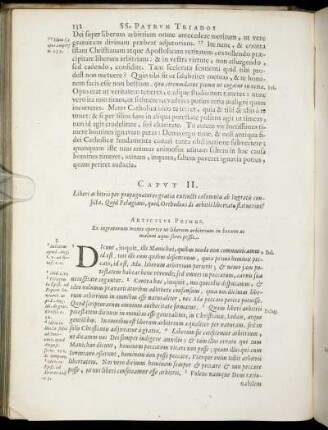 Caput II. Liberi arbitrii per propugnatores gratiæ extincti calumnia ab Ingratis conficta [...]