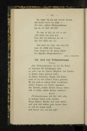 153. Lied vom Weihnachtsmann.