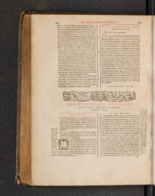 Consitutiones Friderici Secundi Imperatoris Incipiunt.