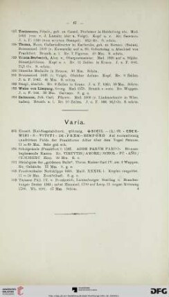 Varia (Nr. 935-939)