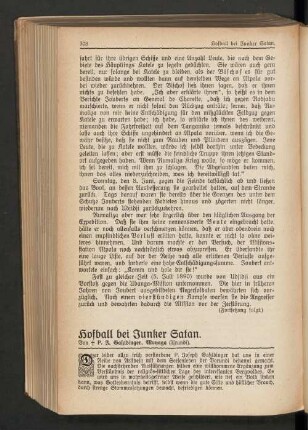Hofball bei Junker Satan