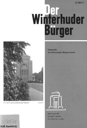 Heft III / Juni 1989 : Zeitschrift des Winterhuder Bürgervereins