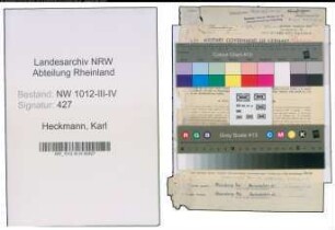 Entnazifizierung Karl Heckmann , geb. 10.07.1900 (Maschineningenieur)