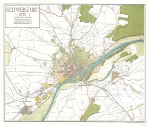 Fischer, Theodor; Schweinfurt (Bayern); Generalbaulinienplan - Stadtplan